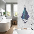 thumbnail image 2 of Yayeee 100% Cotton Hand Towels for Bathroom 16" x 28" Soft Absorbent Kitchen Towel, Purple Moonlight Forest, 2 of 7