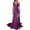 Purple, variant on Lolmot Womens One Shoulder Sequin Sparkly Halter Slim Wrap High-Waisted Dress Side Zipper Split Hem Maxi Dresses Formal Dress Party Gowns
