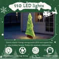 thumbnail image 5 of 4FT Lighted Christmas Tree Yard Decorations, Pre-lit Holiday Decor with 110 Warm White LED Lights for Xmas Outdoor Indoor Decor Lighted Holiday Displays, 5 of 15