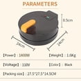 thumbnail image 5 of Doughnut Maker Machine, Non-stick Doughnut Snack Maker Machine,Makes 8 Mini Donuts,Easy Clean Non-stick Plates,Create Vegan, 5 of 5