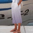 thumbnail image 2 of Summer Savings Clearance 2023! TAGOLD Womens Summer Pants, Fashion Womens Casual Elastic Loose Pants Straight Wide Leg Trousers Pants, 2 of 5