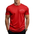thumbnail image 2 of HAJWOH Men's Short Sleeve T-Shirts Mountain Graphic Tees Shirts Summer Cotton Tshirts Gifts Tops, 2 of 5