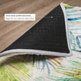 thumbnail image 6 of Addison Rugs Dream Shag Premium Machine Washable Transitional Leaves Multi Round Rug, 8' x 8', 6 of 8