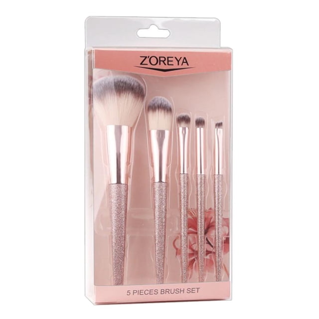 5x Brochas De Maquilje Sintico Mineral Blender Brush Pink Sunnimix pinceles cosméticos de maquillaje