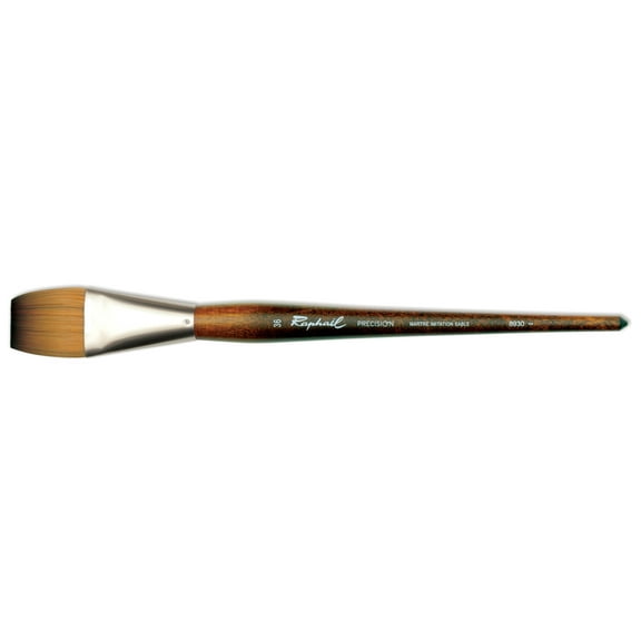 Raphael Precision Long Handle Brush, Flat, 36