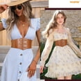 thumbnail image 3 of WHIPPY Women Corset Belt Elastic Waspie Wide Waist Belts for Dresses, 3 of 10