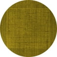 thumbnail image 1 of Ahgly Company Indoor Round Oriental Yellow Industrial Area Rugs, 6' Round, 1 of 4