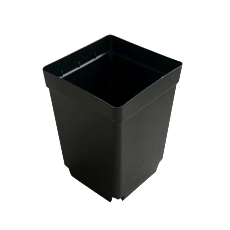 YUPVM 100PCS Plant Disposable Flower Pot Small Black Square Cutting