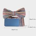 thumbnail image 3 of Straw Bag For Women Woven Bow Clutch Purses Solid Color Leisure Beach Handbag Summer Lightweight minimalist design Tote Bag, 3 of 4