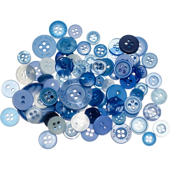 Buttons Galore Button Mason Jars-Open Seas