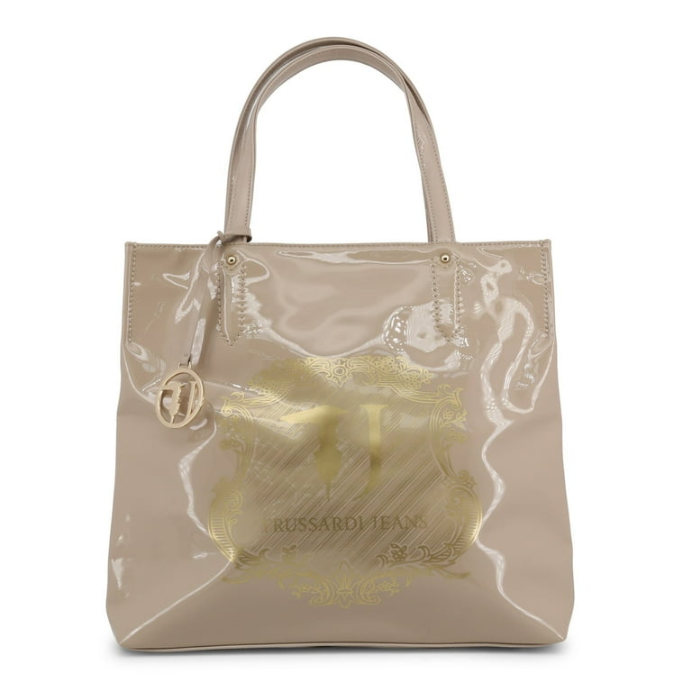 未使用品！ DA TRUSSARDI 23cm IVY shoulder bag with metal detail brand TRUSSARDI