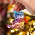 thumbnail image 6 of Christmas Car Ornament Colorful Animal Acrylic Pendant Tree Decor Home Holiday Decoration B, 6 of 6
