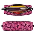 thumbnail image 2 of Honeii Pink Butterfly Pattern Pencil Case, Pencil Pouch, Pencil Case Small, Pencil Pouch Aesthetic, PVC Pencil Pouch, Pencil Bag, Makeup Pouch, 2 of 7