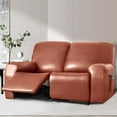 thumbnail image 3 of Housse de Fauteuil Inclinable en Cuir PU 2024, 4 Pcs, Imperméable, Extensible, Housse de Fauteuil Inclinable/canapé, Protège-Meubles avec Poches, 1 Place/noir, 3 of 11