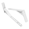 thumbnail image 4 of Yazoeia Support Mural Pliant Triangulaire Blanc Angle Réglable (10 Pouces) GY228-49350, 4 of 10