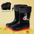 thumbnail image 1 of Botas de lluvia de astronauta para niños, zapatos de agua antideslizantes Unisex, botas para jugar en el agua al aire libre, zapatos negros de talla grande para niños pequeños, 1 of 5
