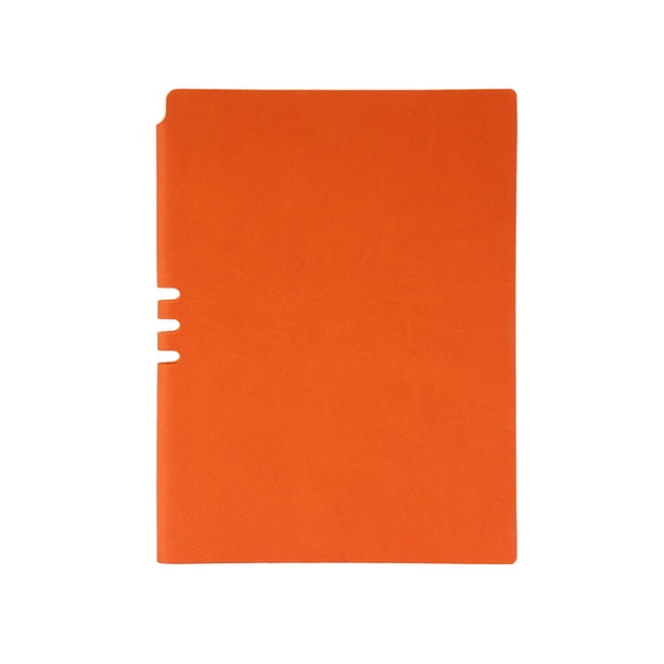 Injueey Organizador de agenda, diario, planificador, libro de notas, ahorro de espacio, regalo dulce de larga duración, artesanía, Cuadernos de escritura y cuadernos de bocetos Naranja