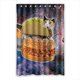 thumbnail image 1 of ABPHQTO Cortina de ducha de guijarros azul mariposa Cortina de ducha impermeable 150x180 cm, 1 of 2