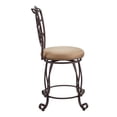 thumbnail image 3 of Riverbay Furniture 24" Metal & Microfiber Counter Stool in Light Brown/Bronze, 3 of 10