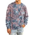 thumbnail image 2 of Men's Camouflage Sweatshirt Loose Fit Crewneck Long Sleeve Pullover Top Casual Graphic Print Hoodie Streetwear Fashion Oversized Jumper Sweater Winter Fall Clothing, 2 of 5