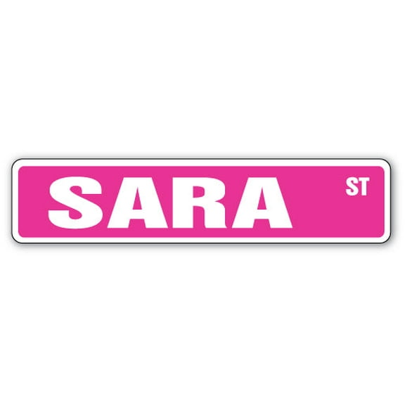 SARA Street Sign Childrens Name Room Sign | Indoor/Outdoor |  30" Wide