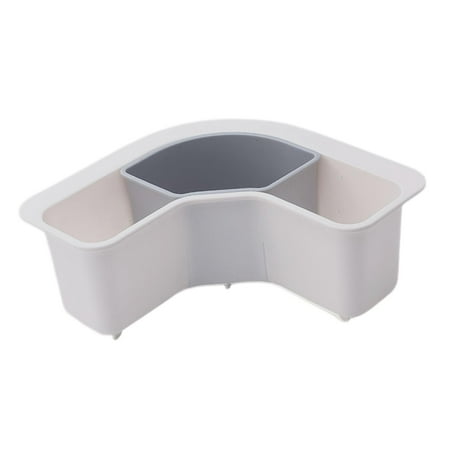 

Triangle Catcher Basket With Strong Suction Cup Sink Strainer Colander Grids Sink Strainer For Cleaning Washing Kitchen Vegetable Fruit White