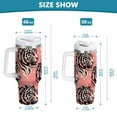 thumbnail image 3 of Cool Tiger Tumbler with Handle and Straw Insulated Travel Mug Reusable Stainless Steel Water Bottle 40 oz, 3 of 8