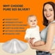 thumbnail image 3 of 925 Pure Silver Nipple Shields, Silver Cups For Breastfeeding, Breast Shields For Nursing Newborns, Essentials Nipple Guards And Pads JP, 3 of 5