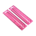 thumbnail image 3 of Plastic All In One Measure Ruler Useful Needle Gauge Sewing Ruler Circle Holes Template Ruler Creative Knitting Tools, 3 of 8