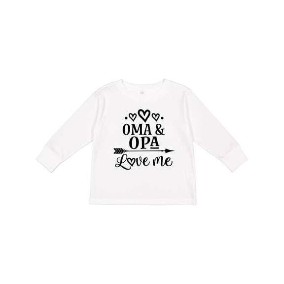 Inktastic My Oma Opa Love Me Grandkids Boys or Girls Long Sleeve Toddler T-Shirt