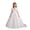 White, variant on Satin Fl𝐨wer Girl Dress Off Shoulder First Communion Dress Floor Length Ball Gown Dress Kids Bow Princess Formal Dresses