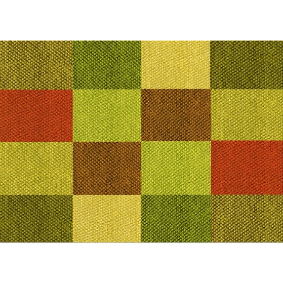 Ahgly Company Machine Washable Indoor Rectangle Transitional Mahogany Brown Area Rugs, 2' x 5'