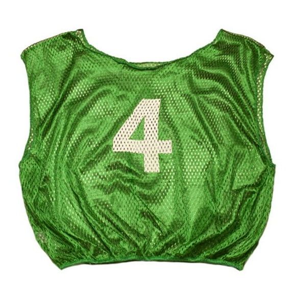 Practice Numbered Adult Scrimmage Vest, Green