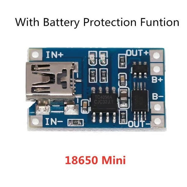 Placa de protección de batería de litio, módulo de carga USB tipo c/Micro/Mini, TP4056, 2/5 piezas, 1A, 18650