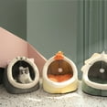 thumbnail image 4 of Cama Cálida Y Acogedora Para Mascotas, Cojín Antideslizante Para Casa De Gatos, Cama Extraíble Y Lavable Para Dormir Para Mascotas Inevent PT002537-14, 4 of 6