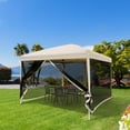 thumbnail image 4 of Zateety 10'X 10 'pop-up Ceiling with Mesh, Instant Screen Room, Adjustable Height, with Handbag, Suitable for Outdoor and Beach Use, 4 of 11