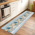 thumbnail image 2 of Runner Rug 2'x6', Blue Beach Coastal Washable Non-Slip Hallway Runner Rugs, Nautical Shell Starfish Coral Summer Bedside Rugs Floor Mats Carpet Runners for Kitchen Bathroom Laundry Room, 2 of 8