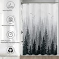thumbnail image 6 of Shower Curtain Mountain Forest Nature Tree Fabric Shower Curtains for Bathroom Water Repellent Shower Curtain Set Bathtubs Hotel Style Extra Long Shower Curtains 84 inches, 72x84 Inch Black, 6 of 6