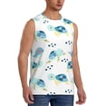 thumbnail image 2 of Balery Sea Turtle Camisetas sin mangas para hombre, absorbe la humedad y protege contra el mal olor.-3X-Large, 2 of 7