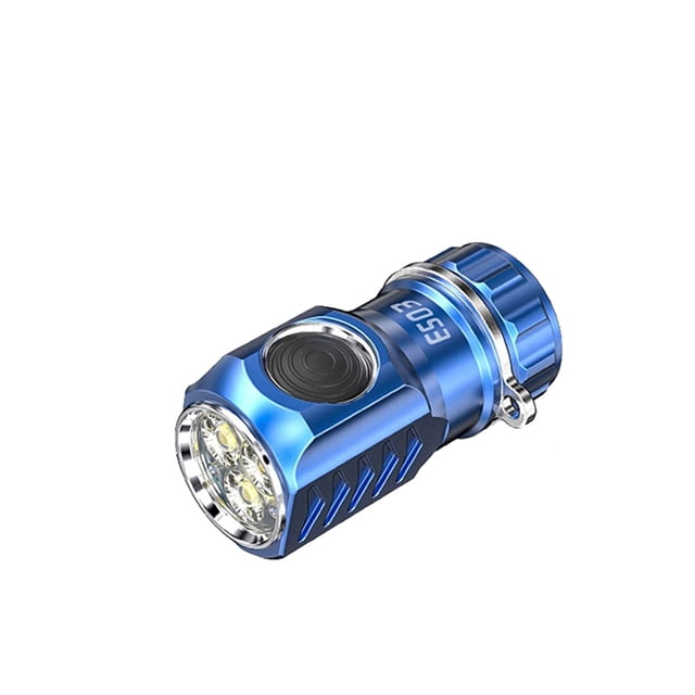 Billuyoard Linterna de aleación de aluminio de 3000LM, resistente al agua, 6 modos, potente herramienta de iluminación de luz regulable, pesca de escalada Iluminación y accesorios Azul Billuyoard HA074396-02