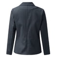 thumbnail image 6 of BRDFRL Women's Lined Blazers Business Casual Long Sleeve Blazer Open Front Lightweight Suit Jacket for Work Dark Gray XL, 6 of 7