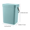 thumbnail image 3 of PPgejGEK Wall Mounted Hanging Trash Can with Lid for Kitchen Cabinet, 24.5x21x17.5cm/9.64x8.27x6.89in, Adhesive No Drill Bathroom Bin, 3 of 8