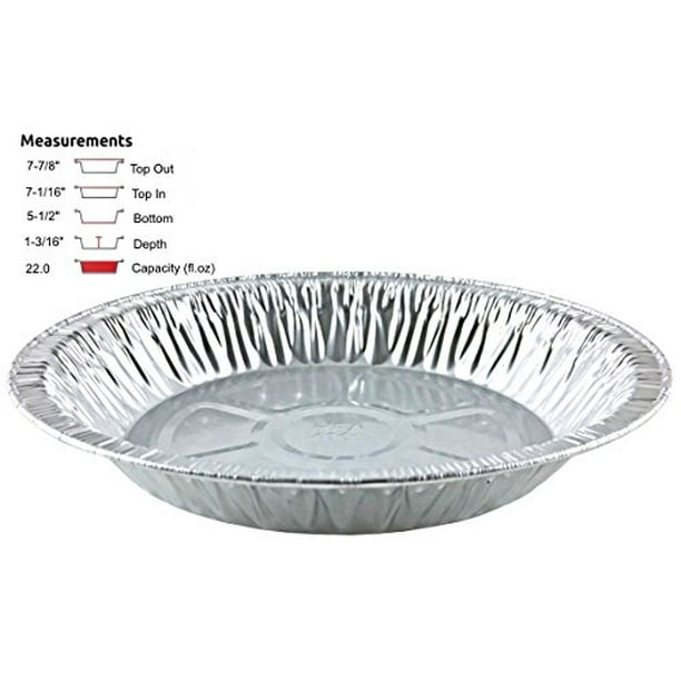HandiFoil 8" ExtraDeep Aluminum Foil Pie Pan Disposable Tin Plates