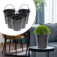 thumbnail image 4 of 5Pcs Iron Flower Pot with Handle Small Garden Plant Pot Vase for Garden, 4 of 5
