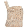 thumbnail image 4 of SAFAVIEH Cabana Rattan Arm Chairs, White Wash/White Cushion (28 in. W x 24.4 in. D x 33.1 in. H), 4 of 12