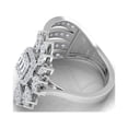 thumbnail image 3 of 1.3 TCW Solid 18 Kt White Gold SI Clarity HI Color Diamond Designer Cuff Ring, 3 of 3