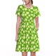 thumbnail image 1 of Easygdp Daisies Flowers para Vestido Transpirable de Mujer, Vestido Suelto de Manga Corta con Pliegues y Bolsillos para el Verano, 1 of 6