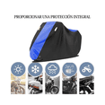 thumbnail image 3 of "Funda Motocicleta Impermeab Grueso Cubiertas Para Moto Belug negra azul ", 3 of 5