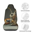 thumbnail image 5 of Balery Surreal Weightlifting Snail Pattern Car Seat Cover - Soft & Breathable Front Premium Covers with Non-Slip Protector Fits Most Automotive, Vans, SUVs, Trucks - 1 Unit, 5 of 5