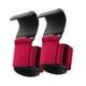 thumbnail image 3 of 2 ganchos para levantamiento de pesas, prácticos agarres de mano, correas de levantamiento para gimnasio. Rojo, 3 of 9